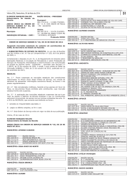anexo &uacute;nico da ordem de servi&ccedil;o subser n.&ordm; 82,de