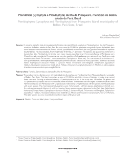 Pterid&oacute;fitas (Lycophyta e Monilophyta) da Ilha de Mosqueiro