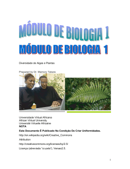 Diversidade de algas e plantas - OER@AVU