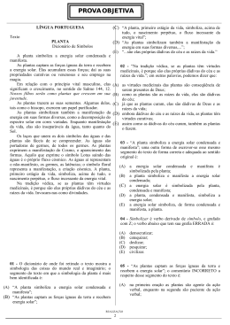 PROVA OBJETIVA