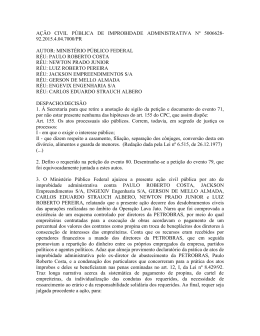 Acao civil publica de improbidade administrativa