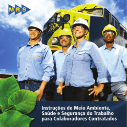 Instru&ccedil;&otilde;es de Seguran&ccedil;a e Meio Ambiente para