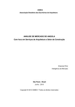 AN&Aacute;LISE DE MERCADO DE ANGOLA Com foco em