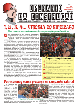 Jornal Operário - Sintraconst-ES