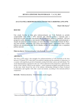 as lutas pela redemocratiza&ccedil;&atilde;o em volta redonda