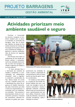 Informativo Projeto Barragens n. 14