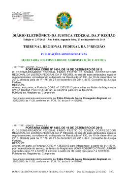 Di&aacute;rio Eletr&ocirc;nico Extraordin&aacute;rio N&ordm; 237 - Sistemas Web