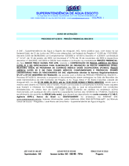 0042015 - Servi&ccedil;os para Elabora&ccedil;&atilde;o PPRA - PCMSO