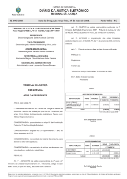 27 - Tribunal de Justiça de Rondônia