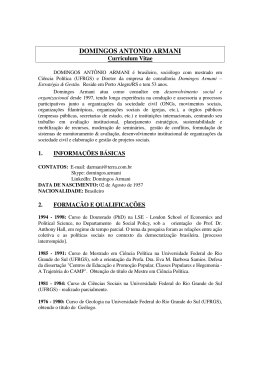 DOMINGOS ANTONIO ARMANI - Domingos Armani