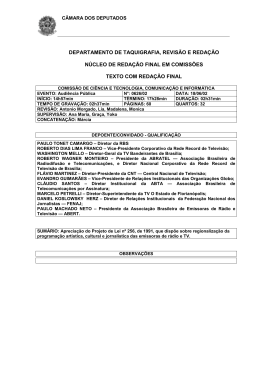 departamento de taquigrafia, revis&atilde;o e reda&ccedil;&atilde;o n&uacute;cleo de reda&ccedil;&atilde;o