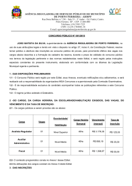 Edital de Abertura - MGA Concursos P&uacute;blicos
