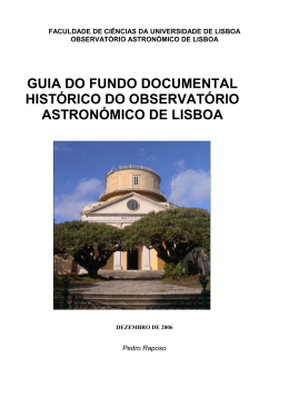 Guia do Fundo Documental Hist&oacute;rico do OAL