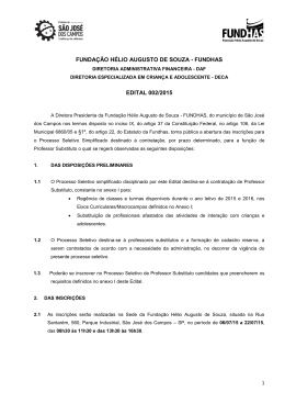 edital do processo - Funda&ccedil;&atilde;o H&eacute;lio Augusto de Souza