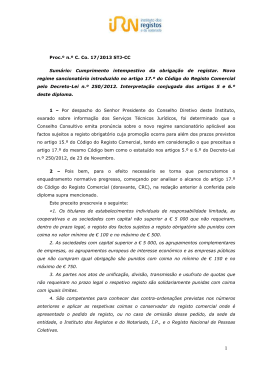 P&ordm; C. Co. 17/2013 STJ-CC - Instituto dos Registos e Notariado