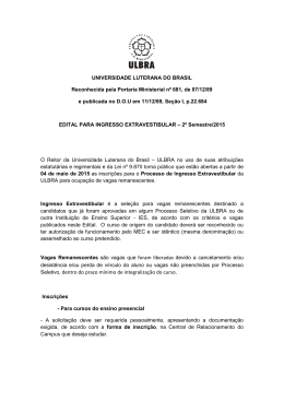 Seletivo, dentro do prazo m&iacute;nimo de integraliza&ccedil;&atilde;o do curso.
