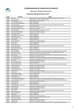 COORDENADORIA DE ASSUNTOS ESTUDANTIS