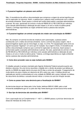 Fiscaliza&ccedil;&atilde;o - Perguntas frequentes - IBAMA