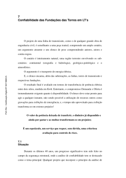 7 Confiabilidade das Funda&ccedil;&otilde;es das Torres em LT`s