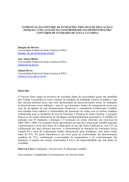 evidencia&ccedil;&atilde;o cont&aacute;bil de funda&ccedil;&otilde;es privadas de educa&ccedil;&atilde;o e