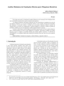 An&aacute;lise Din&acirc;mica de Funda&ccedil;&otilde;es Diretas para M&aacute;quinas Rotativas