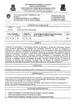 ENG013 - Patologia das Funda&ccedil;&otilde;es