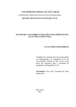 An&aacute;lise de solu&ccedil;&otilde;es para funda&ccedil;&atilde;o de edif&iacute;cios em