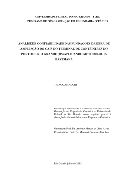 an&aacute;lise de confiabilidade das funda&ccedil;&otilde;es da obra de amplia&ccedil;&atilde;o do
