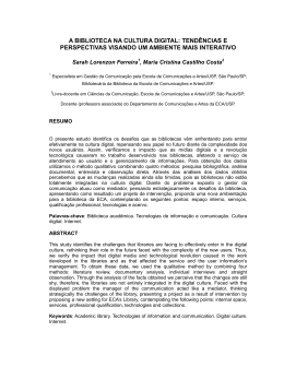 tend&ecirc;ncias e perspectivas visando um ambiente mais interativo