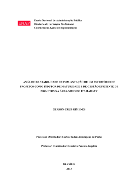 Escola Nacional de Administra&ccedil;&atilde;o P&uacute;blica Diretoria de