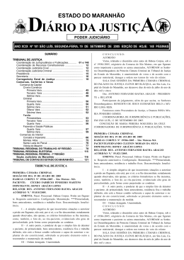 di&aacute;rio da justi&ccedil;a - Portal do Poder Judici&aacute;rio do Estado do Maranh&atilde;o