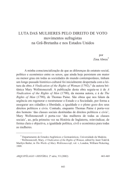 LUTA DAS MULHERES PELO DIREITO DE VOTO movimentos