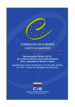 Recomenda&ccedil;&atilde;o CM/Rec (2013)1 do Comit&eacute; de Ministros aos