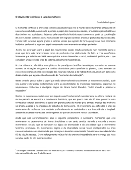 RODRIGUEZ, Graciela &ndash; Movimentos Sociais e as Lutas das Mulheres