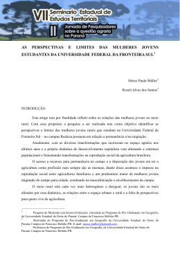 as perspectivas e limites das mulheres jovens