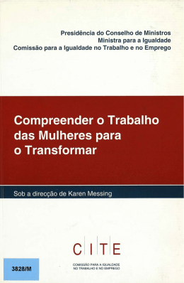 Compreender o Trabalho das Mulheres para