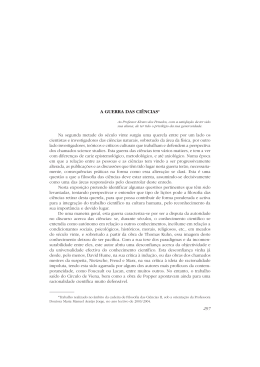 16 - A guerra das ci&ecirc;ncias
