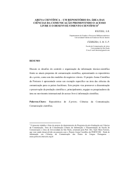 arena cient&iacute;fica &ndash; um reposit&oacute;rio da &aacute;rea das ci&ecirc;ncias da