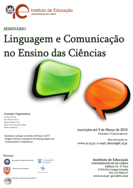 Linguagem e Comunicação no Ensino das Ciências