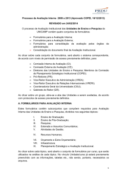Manual da Avaliação Institucional das Unidades - PRDU