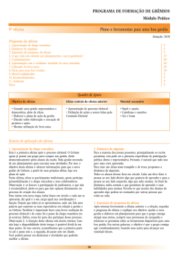 PROGRAMA DE FORMA&Ccedil;&Atilde;O DE GR&Ecirc;MIOS M&oacute;dulo