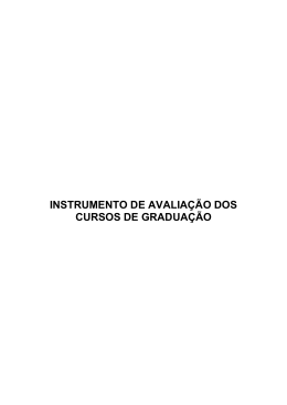 INSTRUMENTO DE AVALIA&Ccedil;&Atilde;O DOS CURSOS - PUC