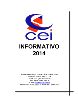 INFORMATIVO 2014