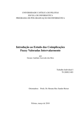 Introdu&ccedil; &tilde;ao ao Estudo das Coimplica&ccedil; &tilde;oes Fuzzy