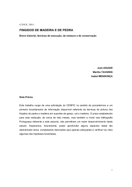fingidos de madeira e de pedra - Ordem dos Arquitectos Sec&ccedil;&atilde;o