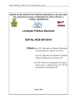 Edital NCB 001/2010