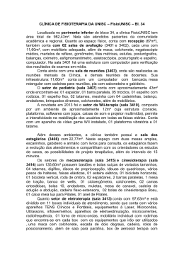 CLÍNICA DE FISIOTERAPIA DA UNISC – FisioUNISC – Bl. 34