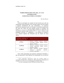 Verbos prefixados com A(d)