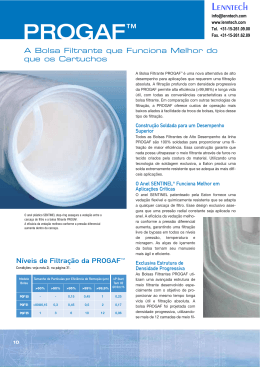 Progaf Bolsas filtrantes