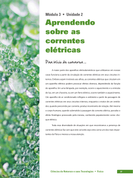 Aprendendo sobre as correntes el&eacute;tricas